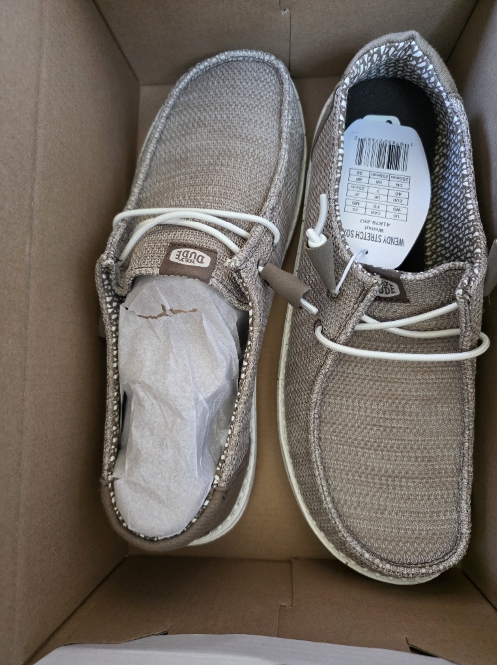 Hey Dude Women’s Wendy Slip-Ons in Taupe
